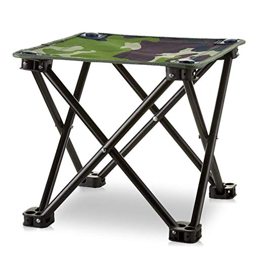 Sporeek Mini Camping Folding Stool, Portable Chair for Camping Fishing Hiking Gardening and Beach 600D Oxford Cloth with Portable Bag