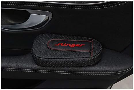 Stylish and comfortable Leg Cushion Knee Pad Armrest pad Interior Car Accessories for KIA stinger (blackred)