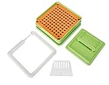 Capsule Holder for 100 pcs (0#) Size 0 Capsules - Manual Filler - Tamper and Powder Block Included - Instructions for Use Provided