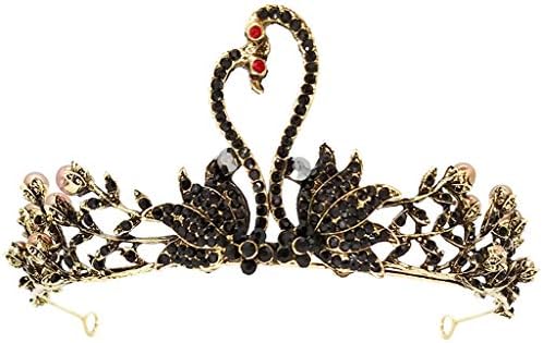 Tiara Girl Crown Princess Headdress Birthday Black swan Crown Catwalk Crown Hair Accessories