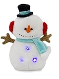 Cuddle Barn's Snowball the Snowman Christmas Singing Plush Animal Toy - Plays 