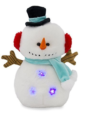 Cuddle Barn's Snowball the Snowman Christmas Singing Plush Animal Toy - Plays 