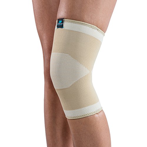 DonJoy Advantage DA161KS01-TAN-L Slip-on Elastic Knee Sleeve for Sprains, Strains, Swelling, Soreness, Arthritis, Easy to Apply Stretch Elastic with Expansion Panels, Tan, Large fits 15