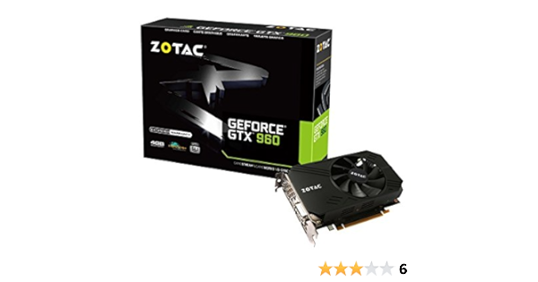 Zotac Nvidia Gtx 960 Tarjeta Grafica De 4 Gb Sata 900 Mhz Amazon Es Informatica