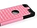 iPod Touch 7th Generation case, 6th Generation Cases, Protective Case for iPod Touch 5 6 7 Gen Bumper Accessories (Pink w/Crystal)