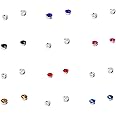 24Pcs Crystal Magnetic Stud Earrings Stainless Steel Cubic Zirconia Non Piercing Tragus Magnetic Nose Stud Fake Ear Nose Lip Ring Clip Non Piercing Jewelry for Women Men-3mm color
