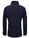 TAM WARE Mens Classic Wool Double Breasted Pea Coat TWCC06-NAVY-XL