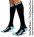 SB SOX Compression Socks for Men & Women (20-30 mmHg) - Best Support Stockings for Travel, Medical, and Sports - Perfect for Everyday Wear (Medium, Black/Blue)