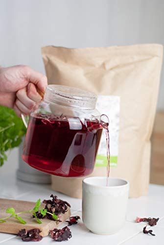 Hibiskusblüten BIO ganz und getrocknet 500g - Premium Hibiskus Tee - Hibiskusblütentee 100% natürlich aus biologischem Anbau - bioKontor – Bild 5