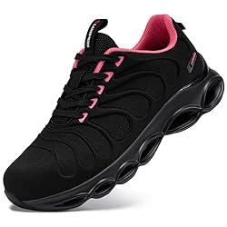 LARNMERN Steel Toe Shoes for Women Lightweight