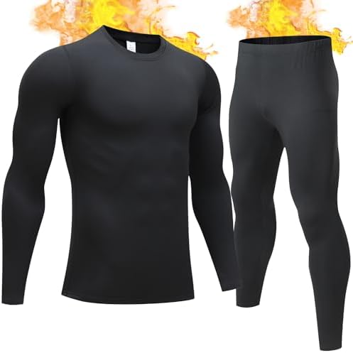 Spyder Mens Thermal Underwear Set - 2 Piece Soft Stretch Fleece