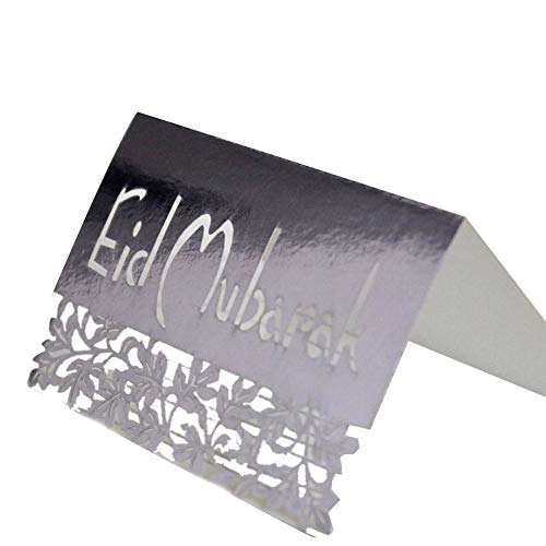 mongrep EID MUBARAK Greeting Cards | 50pcs Eid Invitation Cards for Mubarak Muslim Ramadan Celebration