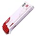 MONAMI Retractable Ballpoint Pens, Fine Point Ball Pen (0.7mm), 12 Count, Oil-Based Ink Pens, For Smooth Correction, Office, School, Clean Writing, Study, Note Taking, Precision, Fine Line, Red