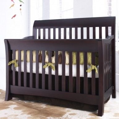 Bonavita Cribs Full Size Conversion Kit Bed Rails for Casey, Easton, Francais, Gibson, Harper, Hudson, Kinsley, La Madre, Liberty, Metro, New Castle, Sawyer & Westfield Cribs - Merlot - Thumbnail 6