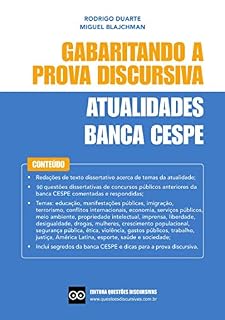 Redação CESPE - Provas Discursivas de Redação da Banca CESPE com sugestão de resposta: Inclui segredos da banca CESPE, dicas para a prova discursiva e questões de concursos públicos anteriores.