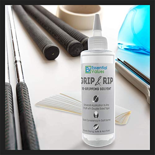 Golf Grip Solvent (8 Fl Oz) Made in USA, Double The Solution Compared