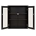 Best Choice Products Bathroom Wooden Wall Mounted Medicine Cabinet Organization Storage Space Saver w/ 3 Shelves, Tempered Glass Double Doors, Double Plated Knobs, Espresso Brown