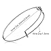 48 Pieces Expandable Bangle Bracelets Blank Bangle Adjustable Wire Blank Bracelets for Jewelry Making, Gold, Silvery, White K and Rose Gold