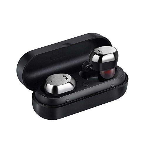 Mini Bluetooth Earbuds, Businda Invisible Earphones True Wireless Stereo Headphones Handsfree Sports Headsets With Mic For iPhone Samsung Smartphone,Black