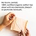 MYBOXSHOP Day Pads for Women - 100% Organic Cotton Top Sheet. No Toxins, Period. Hypoallergenic, Chlorine & Fragrance Free Feminine Pads with Wings - 60mL Absorbency & 9.5