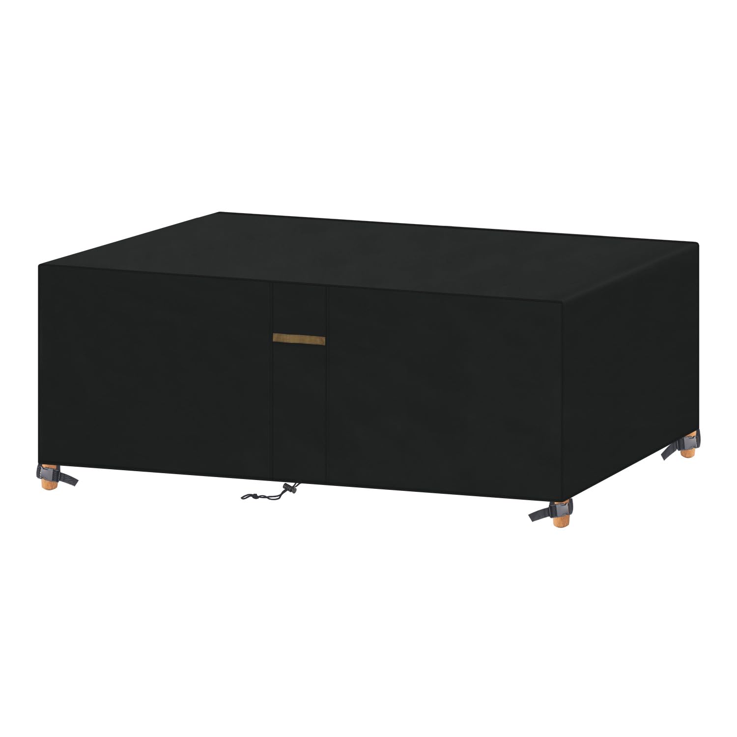 VANSHEIM Garden Cover - Outdoor Waterproof Covers for Patio Furniture Table and Chairs - Air Vent, Drawstrings - Oxford Fabric - 185x90x71cm