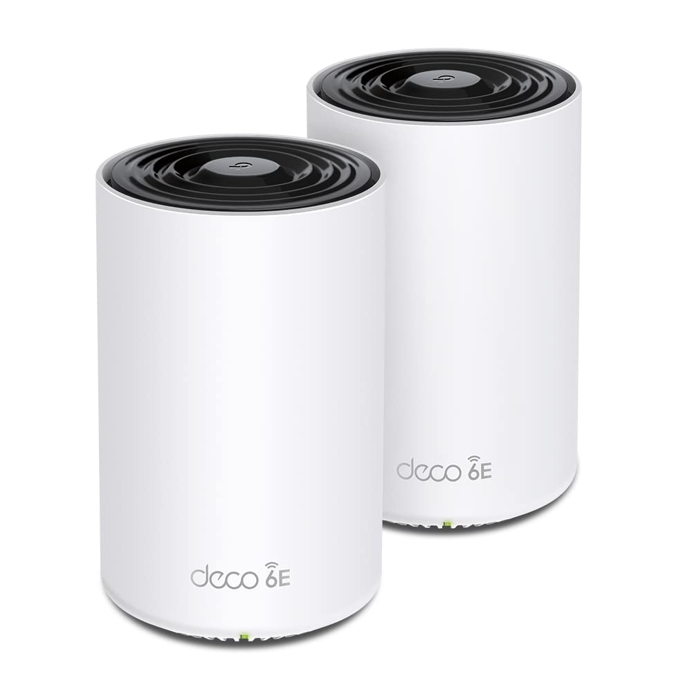 TP-Link WiFi 6E ルータ tri band メッシュWi-Fiシステム 2.5Gbps スマートホーム AXE5400 (2402 + 2402 + 574Mbps) Deco XE75 Pro 2台セットパック