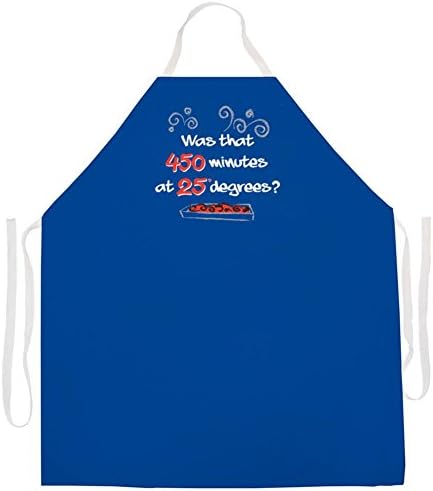 "Was Theat 450 Minutes At 25 Degrees?" Adjustable Kitchen/Grill Apron-Blue