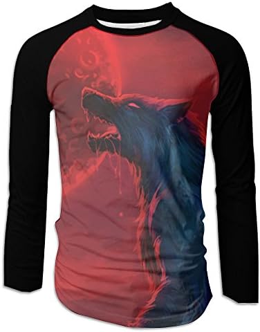 Mortal Dream Werewolf Bloodmoon Adult Funky Raglan T Shirts