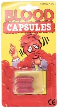 Man Friday 3Pcs Fake Blood Pill Capsules Horror Funny Joking Halloween Party Prop