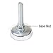 (4) Tempest Glide Furniture Leg Leveler with Thread Diameter: 5/16-18, Length: 2 Inch, Base Diameter: 2 1/8 Inch, Base Nut, Zinc, Furniture Leveler Set of (4) #1090