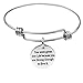 UNKE A Soul ''You Were Given This Life Because You Are Strong Enough To Live It'' Inspirational Expandable Bangle Bracelet