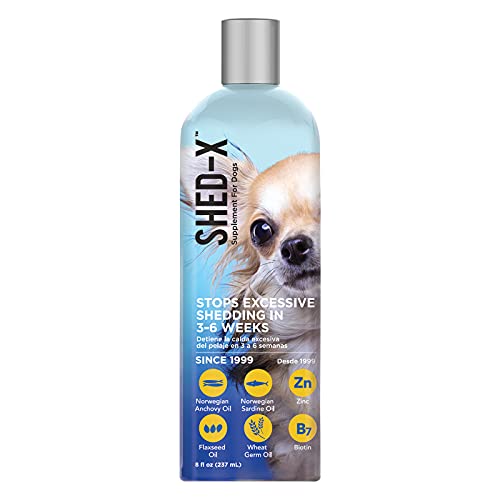 ShedX Liquid Dog Supplement, 8oz 100 Natural Helps Control