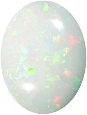 Pinkcity Gems 4.25 Ratti Natural Certified Unheated Untreated Ethiopian White Crystal Fire Opal Gemstone