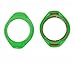 2Pcs/Set Pillar Speaker Loudspeaker Horn Decoration Trim Cover for 2015 2016 Jeep Wrangler (Green)