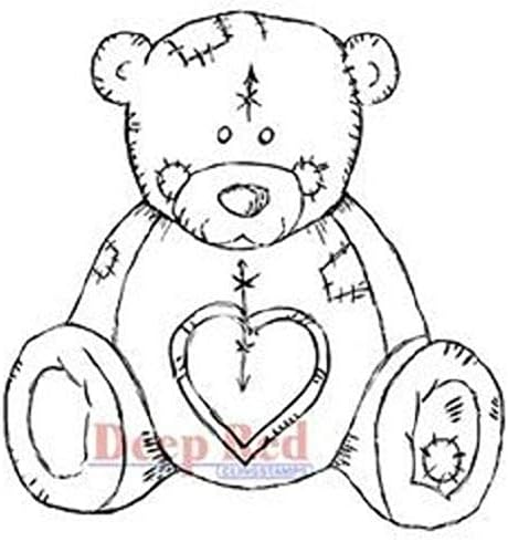 ShopForAllYou Stamping & Embossing Rubber Cling Stamp Teddy Bear Love Plush Stuffed Pal Romantic