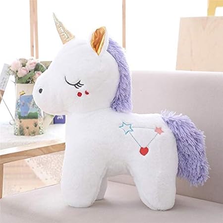 Amazon ぬいぐるみ ユニコーン かわいい人形 縫いぐるみ 癒し 動物 おもちゃ 贈り物 キッズ 子供 お誕生日 記念日 プレゼント 店飾り ギフト雑貨 馬 ホワイト 60cm ぬいぐるみ おもちゃ