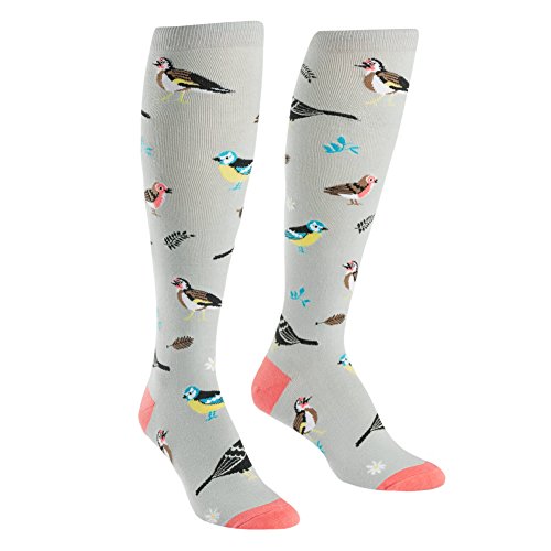 Sock It To Me Women's Knee Funky Birds Of A Feather Socks