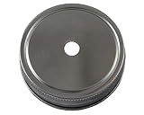 Rust Proof Straw Hole Tumbler Lids for Mason, Ball, Canning Jars (5 Pack, Regular Mouth)