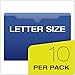 Pendaflex Translucent Poly File Jackets, Letter Size, Assorted Colors (50990), 10 per Pack