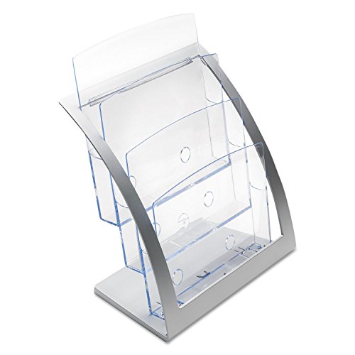 Deflecto 3-Tier Contemporary Literature Holder, Magazine Size (693745)
