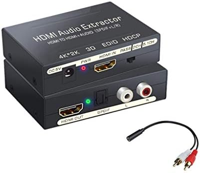 Hdmi オーディオ 分離器 4k Hdmi 音声分離 Hdmi分配器 分離 Spdif 光デジタル アナログl R 出力 音声分離4k 2k 30hz 4k 3d 1080p映像 音声とも対応hdmi Hdmi Audio Spdif光デジタル 3 5mm音声出力 Hdmiサウンド分離器ステレオ サラウンド サウンド コンバータps3 Ps4