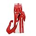 Clear Crossbody Messenger Shoulder Bag with Adjustable Strap NFL Stadium Approved Transparent Purse (Red)