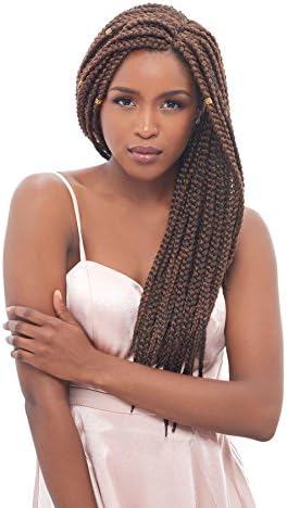 [2 Packs Deal!]Just Like Mambo Box Braid Style- New Amour Hair Collection Natty Medium Box Braids 100% Kanekalon 24''-Ombre Mixed Color (OM/COOLMINT)