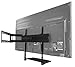 Impact Mounts Glass Shelf Above OR Under TV Wall Mount Bracket DVD DVR Cable Box Game System (Single Shelf)