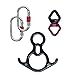 Aerial Silks Equipment for Acrobatic Flying Dance, Includes All Hardware, Fabric and Guide (Dark Purple)