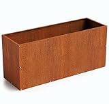 DIY CARTEL Corten Steel Rectangular Planter Box