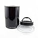 Planetary Design Airscape Stainless Steel Coffee Canister | Food Storage Container | Patented Airtight Lid | Push Out Excess Air Preserve Food Freshness (Medium, Obsidian)