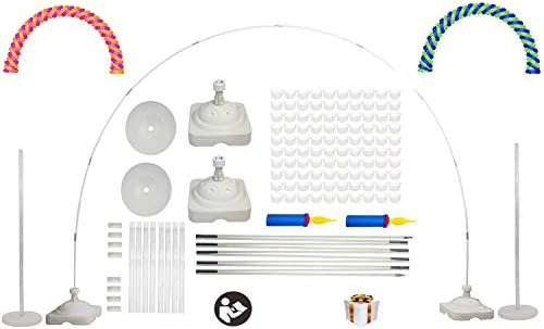 LANGXUN Large Size Balloon Arch Kit And Balloon Column Stand Kit For Birthday Decorations Wedding Decorations Event Party Supplies Graduation Party Decorations