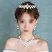 Nydotd 5 Pcs Crystal Headband, Rhinestone Crown Faux Pearl Rhinestones Tiara Headdress for Bride Bridesmaids Women Girl Hair Style Accessories Wedding Party Tiara - Silver