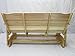 Kilmer Creek 5 Foot Natural Cedar Porch Glider, Amish Crafted